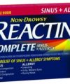 reactine allergy+ sinus 30