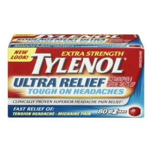 Tylenol Ultra Relief Tough on Headaches, 80s