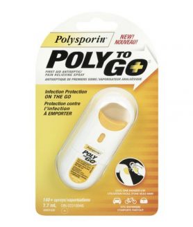 Polysporin POLY TO GO First Aid Antiseptic/Pain Relieving Spray