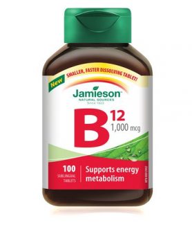 Jamieson Vitamin B12 Fast Dissolving Sublingual Tablets