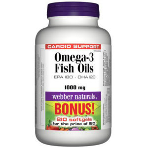 Webber Naturals Omega-3 Fish Oils 1000 mg Softgels