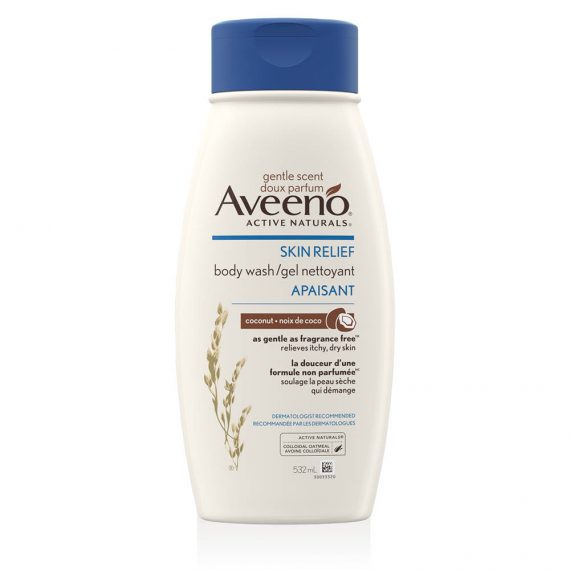 Aveeno Skin Relief Gentle Scent Body Wash Coconut, 532 mL