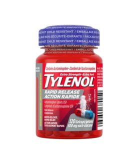 tylenol xst rapid release, 120 gelcaps
