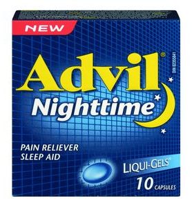 advil nighttime-10 liquigel