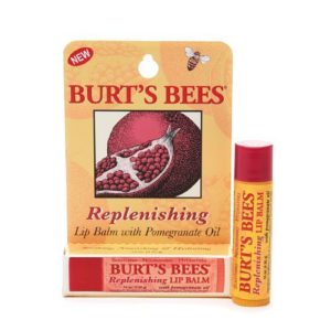 Burt's Bees 100% Natural Replenishing Lip Balm, Pomegranate Oil