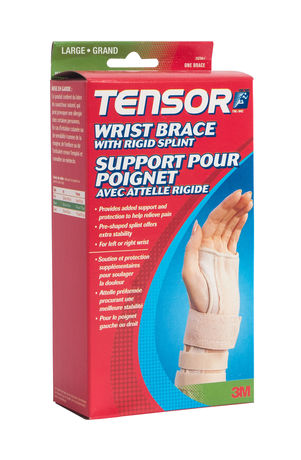 Tensor Wrist Brace With Rigid Splint, Large - University Pharmacy