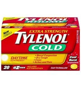Tylenol Extra Strength Cold Daytime eZtabs