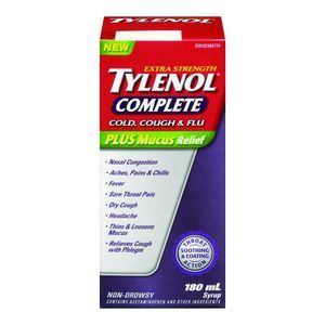 Tylenol Complete Cold, Cough and Flu Extra Strength Non-Drowsy Syrup
