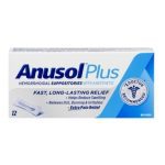 anusol plus suppositories, 12 count